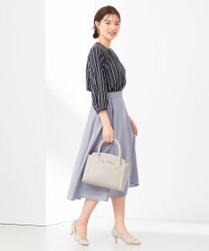 ANY SIS 【接触冷感・吸水速乾・UVケア】エアリードレープスムース 七分袖ブラウス