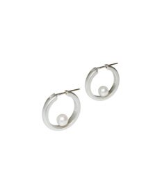 susui 【pearl doughnut】フープピアス (SVMAT)_両耳