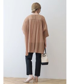 AMERICAN HOLIC バックギャザーＶネックシアーシャツ