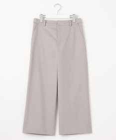 J.PRESS LADIES 【WEB限定カラーあり・セットアップ対応・洗える・撥水・防汚】コットンFITTYシャーク ワイド アンクル パンツ