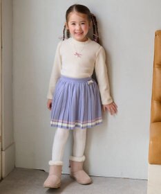 ANY KIDS プリーツニットスカート