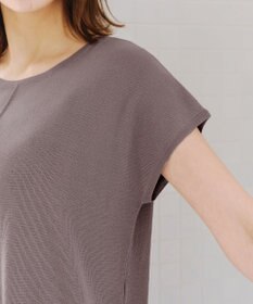 Tiaclasse 【洗える】フレンチスリーブニットチュニック