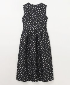 GRACE CONTINENTAL リボンジャガードワンピース