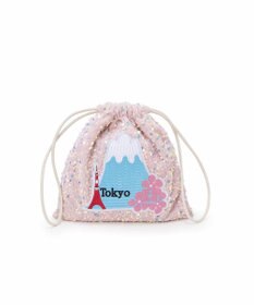 TOPKAPI 【TREASURE TOPKAPI】スパンコール エンブロイダリー刺繍 巾着 バッグ / ポーチ