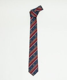 WEGO エンブレムストライプネクタイ
