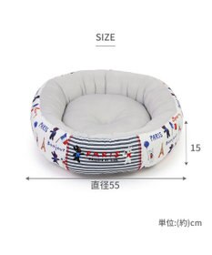 PET PARADISE リサとガスパール クールカドラー 丸型《パリ柄》 小型犬