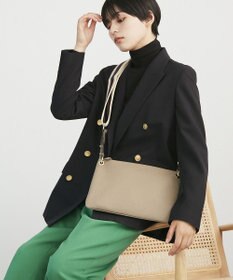 TOPKAPI 【TREASURE TOPKAPI】ストライプベルト・レザー2wayショルダーバッグ