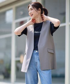 ANY 【セットアップ可能/ストレッチ】イージーケアジレ