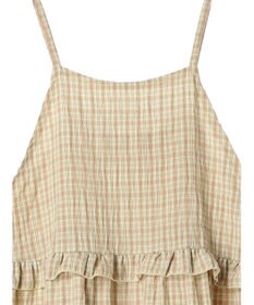 Green Parks ・Ｐｅｔｉｔ　Ｆｌｅｕｒ　チェックティアードキャミワンピ