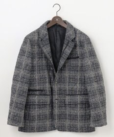 JOSEPH ABBOUD 【ストレッチ/イタリア素材/軽量】 イタリア素材使用・スライバーチェックジャケット