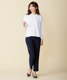 J.PRESS LADIES 【洗える】セラテリーダブルクロス テーパード パンツ