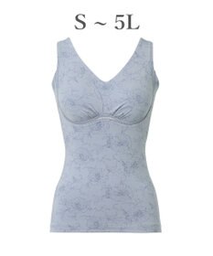 BRADELIS New York 【Yukine inc. / ブラデリス】ゆきねえ365綿混モアらく快適フルカップブラキャミ24 ノンワイヤー 補正 洋服に響きにくい ブラトップ カップ付き シェイパー YH524301