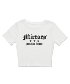 WEGO ヴィンテージウォッシュグラフィックリブT