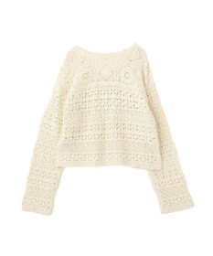 AMERICAN HOLIC 【前後2WAY】レース透かし編みニットカーディガン