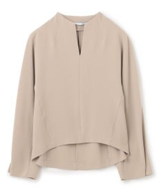 BEIGE， 【洗える】RUE / スリットネックフォルムブラウス