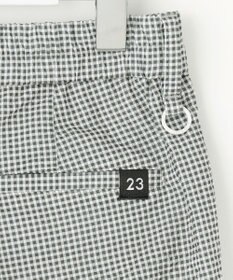 23区GOLF 【WOMEN】【撥水】ギンガムサッカー テーパードパンツ