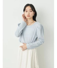 earth music&ecology パフスリーブクレープリブインナー