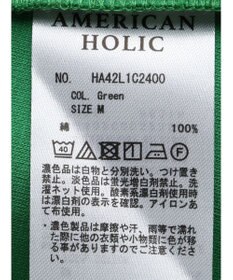 AMERICAN HOLIC 接触冷感バックタックポンチプルオーバー