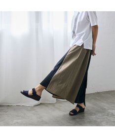 MODE ET JACOMO <D'ICI>ストレッチクロスウェッジサンダル