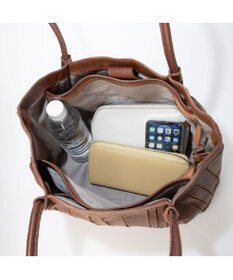 UNBILLION ピークスピーク PEAKS PEAK / ソフトレザーマルチストライプトート