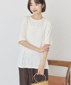 AMERICAN HOLIC 【先行予約】【マルチ機能】配色ステッチルーズTシャツ