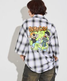 WEGO 【ユニセックス着用アイテム/綿100%/MLサイズ展開】別注NEW　JACKオンブレチェックシャツ（S）