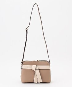 LA BAGAGERIE 【maison vert】 【超軽量・多収納】バイカラーリボンショルダーバッグ