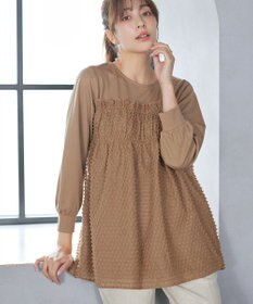 Tiaclasse ポンチ×ジャガードドッキングチュニック