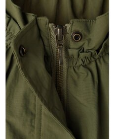 earth music&ecology スタンドフリルミリタリーブルゾン