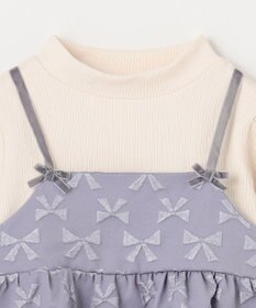 ANY KIDS 総柄リボンドッキングチュニック