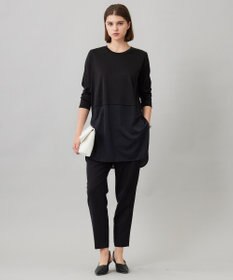 ICB 【UVカット・洗える】ウール2WAYストレッチ ドロストパンツ