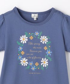 組曲 KIDS  【110-140㎝】 フラワーリースTeeシャツ