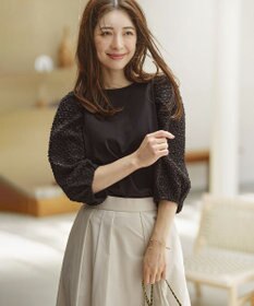 組曲 S シャーリングシフォン袖 トップス