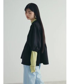 Green Parks armonia. ウエストギャザー袖ボリュームニット