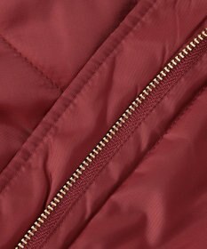 自由区 L 【洗える】ブライトキルト フード付きコート