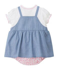 MIKI HOUSE HOT BISCUITS 【70-80cm】 ジャンパースカート風 ショートオール