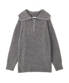 CRAFT STANDARD BOUTIQUE ハーフジップローゲージニットチュニック