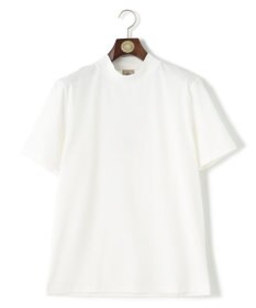 J.PRESS MEN シルクのような光沢感の上品Tシャツ【UVカット / 接触冷感 / 吸水速乾】【J.PRESS PREMIUM JERSEY】ポンチモックネック Tシャツ