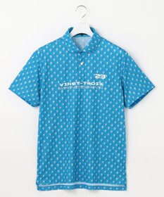 23区GOLF 【MEN】【接触冷感・UVケア・吸水速乾】アイス柄 ポロシャツ