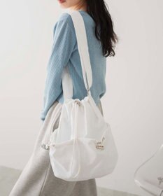 WEGO ナイロン巾着ショルダー