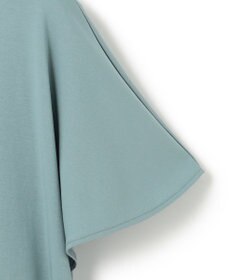 ICB 【接触冷感・UVケア・洗える】 ハイツイストスムース ケープデザインカットソー