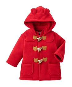 MIKI HOUSE HOT BISCUITS 【80-120cm】 フリースボンディング ダッフルコート