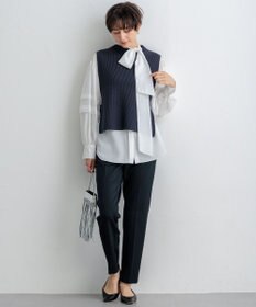 23区 【Oggi2月号掲載/新色追加】TRストレッチギャバ テーパードパンツ