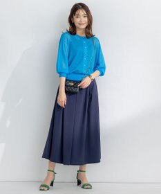 組曲 【洗える・2WAY】シアーニット カーディガン