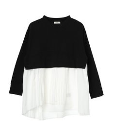 earth music&ecology プリーツヘムドッキングチュニック