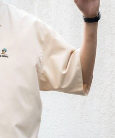 WEGO 【シワになりにくい】イージーケアオックスフォードワンポイントシャツ（S）