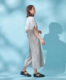 ANY 【洗濯機可/着丈調整可】ドットプリント サロペット