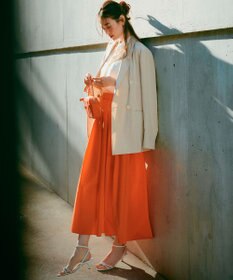 23区 【セットアップ対応/洗える】リネンレーヨンストレッチ ダブル ジャケット