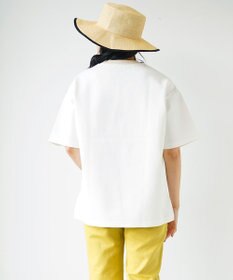 WHITE MAILS 【UNISEX】PAPER DOUBLE JERSEY OVERSIZED T-シャツ