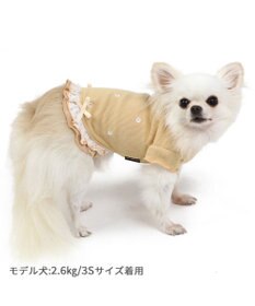 PET PARADISE ペットパラダイス ペティヒートプレミアム  Tシャツ《花刺繍柄》 小型犬